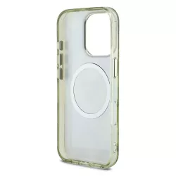 iPhone 16 Pro Max | Coque MagSafe GUESS Glitter Flowers Triangle