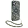 iPhone 16 Plus | Coque MagSafe GUESS Fleurs Electros & Sangle
