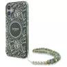 iPhone 16 Plus | Coque MagSafe GUESS Fleurs Electros & Sangle