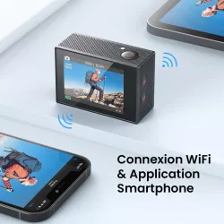 Caméra Sportive AKASO EK7000 | Vidéo 4K@30ips | IPX8 | WiFi