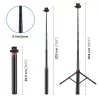 Trépied Portable Télescopique Jusqu'à 2 Mètres de Hauteur