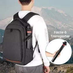 Trépied Portable Télescopique Jusqu'à 2 Mètres de Hauteur