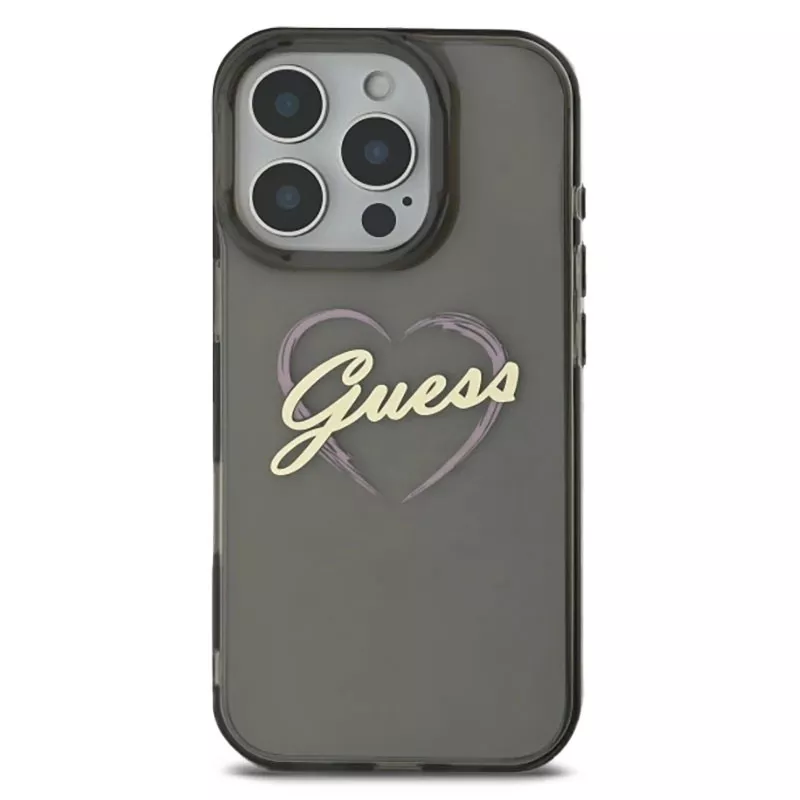 iPhone 16 Pro | Coque Translucide GUESS IML Heart