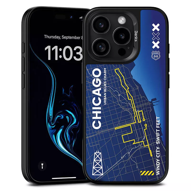 iPhone 15 Pro | Coque MagSafe BENKS Chicago