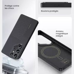 Galaxy S25 Ultra | Coque MagSafe BENKS Montage ArmorPro Kevlar