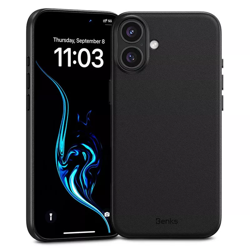 iPhone 16 Plus | Coque MagSafe BENKS VitaPro en LeathrX™