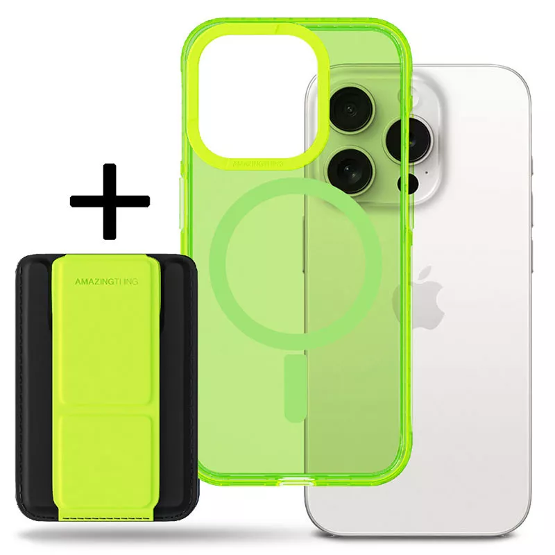 iPhone 15 Pro | Pack AMAZING THING Titan Pro Neon Wallet Set