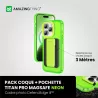 iPhone 15 Pro Max | Pack AMAZING THING Titan Pro Neon Wallet Set