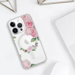 iPhone 15 Pro | Coque MagSafe TEL PROTECT Bouquet de Roses
