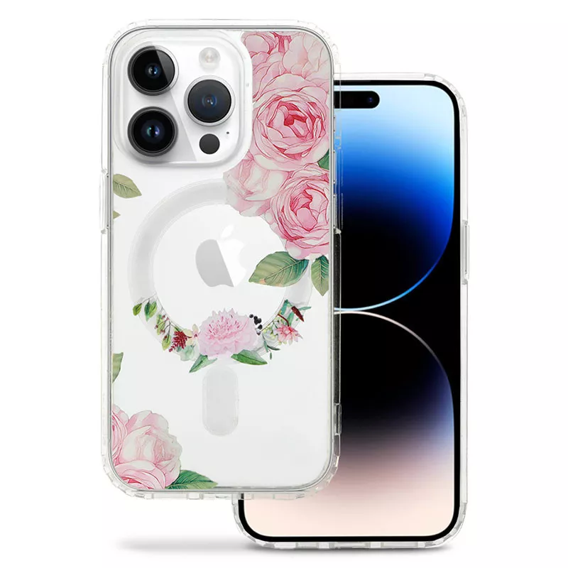 iPhone 15 Pro Max | Coque MagSafe TEL PROTECT Bouquet de Roses