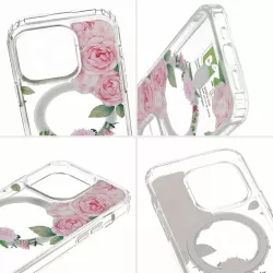 iPhone 15 Pro Max | Coque MagSafe TEL PROTECT Bouquet de Roses