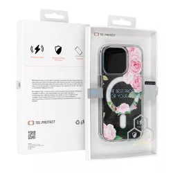 iPhone 15 Pro Max | Coque MagSafe TEL PROTECT Bouquet de Roses