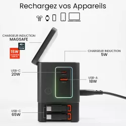 Station de Charge 100W SBS Power Dock 6-en-1