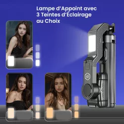 Perche Selfie avec Stabilisateur BLAVEC Fusion P10 Gimbal