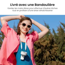 Ventilateur Portatif JISULIFE Life7 | 5000 mAh