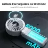 Ventilateur Portatif JISULIFE Life7 | 5000 mAh