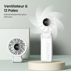 Ventilateur Portatif JISULIFE Life7 | 5000 mAh