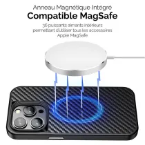 iPhone 14 Pro | Coque MagSafe WLONS Revêtement en Kevlar