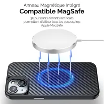 iPhone 14 Plus | Coque MagSafe WLONS Revêtement en Kevlar