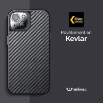 iPhone 14 | Coque MagSafe WLONS Revêtement en Kevlar
