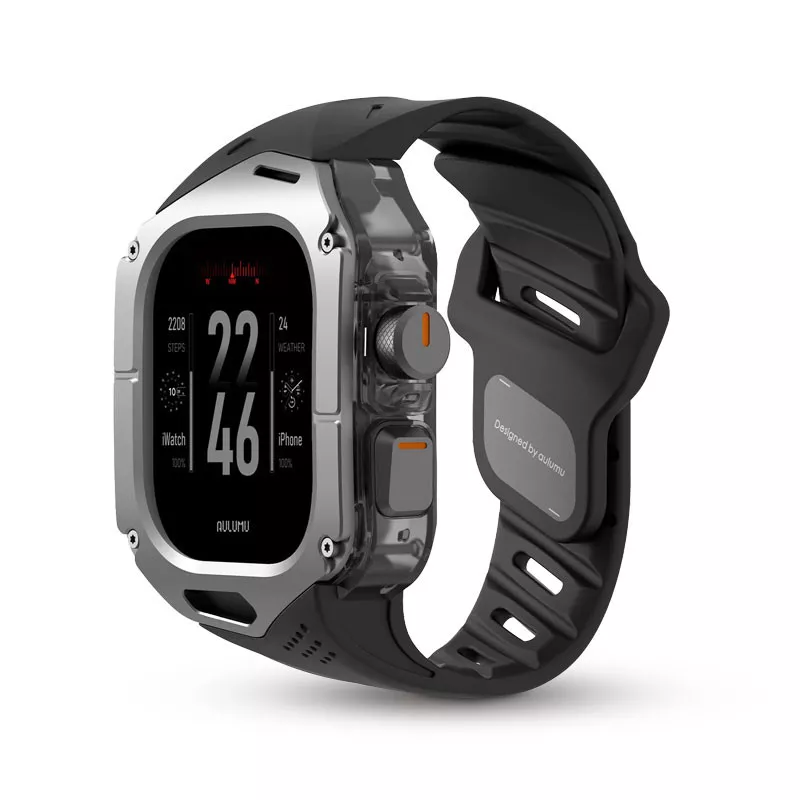 Apple Watch Ultra - Coque AULUMU A01 avec Bracelet FKM