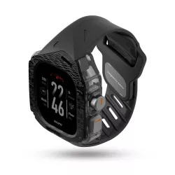 Apple Watch Ultra - Coque AULUMU A01 Carbone avec Bracelet FKM