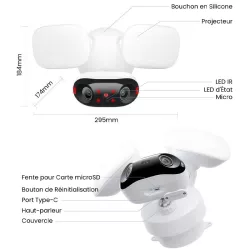 Caméra Extérieure REOLINK Elite Floodlight WiFi
