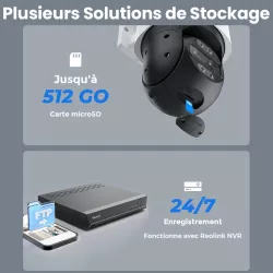 Pack Caméra 4G LTE + Panneau Solaire REOLINK TrackMix 4K