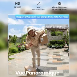 Sonnette Vidéo Wi-Fi REOLINK Doorbell 2K