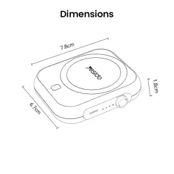 Batterie Externe MagSafe YESIDO YP59 | Capacité 5000 mAh