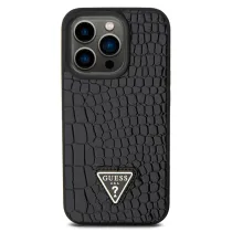 iPhone 15 Pro | Coque GUESS Collection Croco Triangle