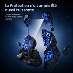 iPhone 17 Pro | Protection d'Écran BENKS GlassWarrior Saphir