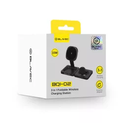 Chargeur Induction Pliable 3-en-1 BLAVEC BQI-02 MagSafe