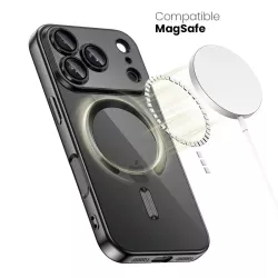 Coque iPhone 17 Pro MagFlex MagSafe - Transparente Noir