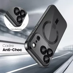 Coque iPhone 17 Pro MagFlex MagSafe - Transparente Noir