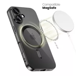 Coque iPhone 17 MagFlex MagSafe - Transparente Noir