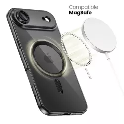 Coque iPhone Air MagFlex MagSafe - Transparente Noir