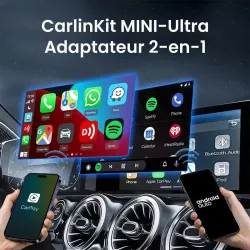 Adaptateur sans fil CARLINKIT Mini Ultra | CarPlay & Android Auto