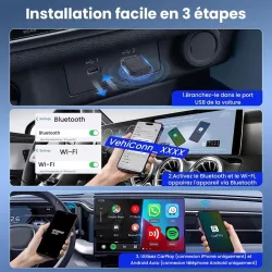 Adaptateur sans fil CARLINKIT Mini Ultra | CarPlay & Android Auto