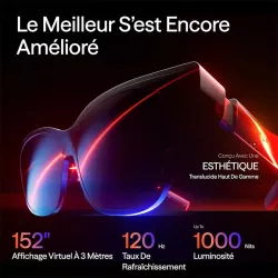 Lunettes VITURE Luma Pro XR Micro-OLED 4K-like 152” 120Hz