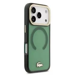 iPhone 17 Pro | Coque MagSafe Lacoste Givrée Logo Doré