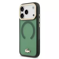 iPhone 17 Pro | Coque MagSafe Lacoste Givrée Logo Doré