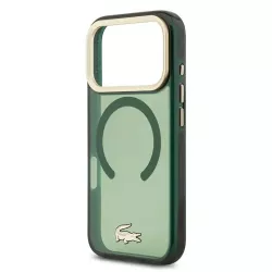 iPhone 17 Pro | Coque MagSafe Lacoste Givrée Logo Doré