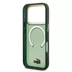iPhone 17 Pro | Coque MagSafe Lacoste Givrée Logo Doré