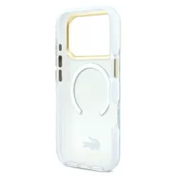 iPhone 17 Pro | Coque MagSafe Lacoste Transparente Logo Doré