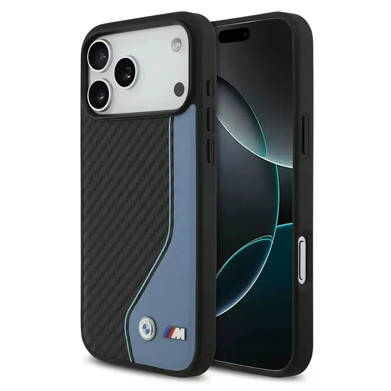 iPhone 17 Pro Max | Coque MagSafe BMW M Carbone Bicolore