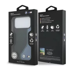 iPhone 17 Pro Max | Coque MagSafe BMW M Carbone Bicolore