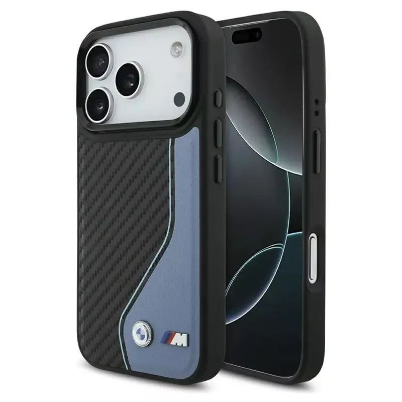 iPhone 17 Pro | Coque MagSafe BMW M Carbone Bicolore