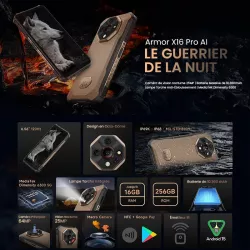 ULEFONE Armor X16 Pro AI | 16GB + 256GB