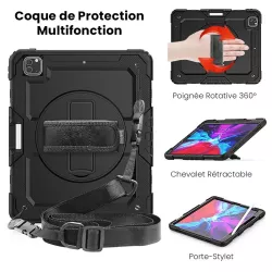 iPad Pro 12,9' (2020) - Coque Intégrale Antichoc avec Poignée & Cheval